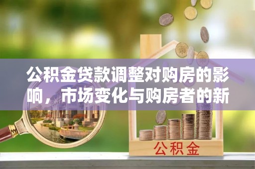 点军公积金贷款调整对购房的影响，市场变化与购房者的新选择