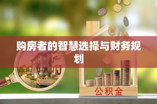 点军购房者的智慧选择与财务规划